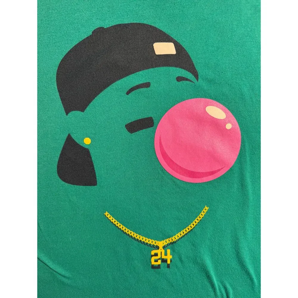 Baseballism Ken Griffey Jr. Bubble Gum The Kid 24 T-shirt Size Large